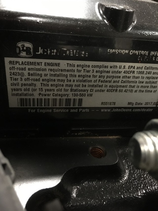 New John Deere 6068T Electronic Diesel Engine